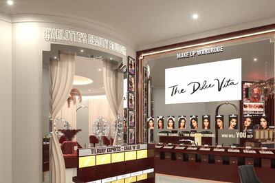 Charlotte Tilbury's Beauty Wonderland boutique in Dubai
