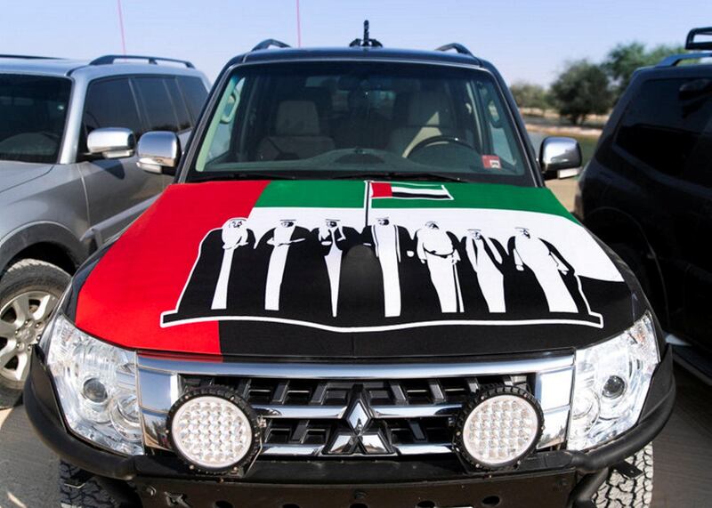 DUBAI, UNITED ARAB EMIRATES. 2 DECEMBER 2019. 
UAE Pajero club set out to Al Qudra lake on UAE’s National day.
(Photo: Reem Mohammed/The National)

Reporter:
Section: