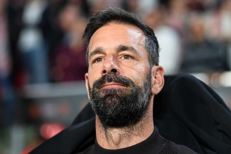 PSV coach Ruud van Nistelrooy watches the action. EPA