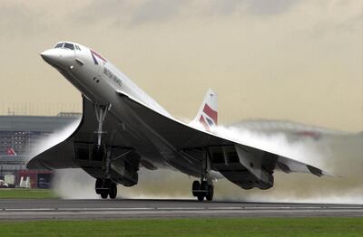 Concorde takes off from Heathrow airport November 7, 2001. David Parker / Getty Images