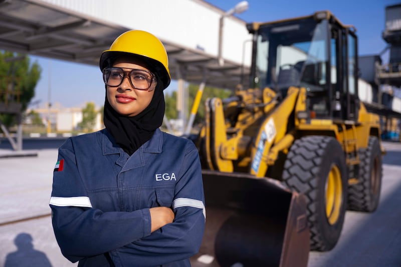 Fatma Salem, 23, wants to encourage other women to choose more diverse careers. All photos: Emirates Global Aluminium