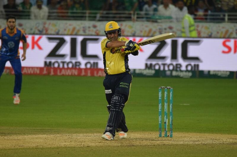 Kamran Akmal's century guided Peshawar Zalmi to the Pakistan Super League final. Courtesy PSL/ PCB