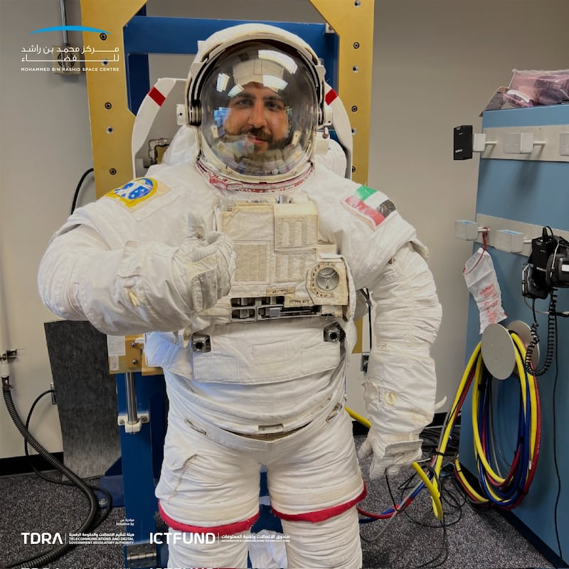 The UAE’s latest astronauts will soon begin spacewalk training at Nasa’s Johnson Space Centre in Houston, Texas. All photos: Mohammed Al Mulla Twitter