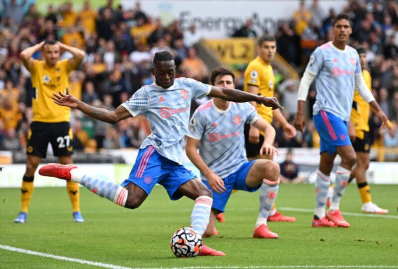 Aaro Wan Bissaka 7. Super block on the line to stop Wolves going ahead after five minutes.  Work cut out against Wolves’ strong left. Cut a 50th minute corner out well with a header. Getty