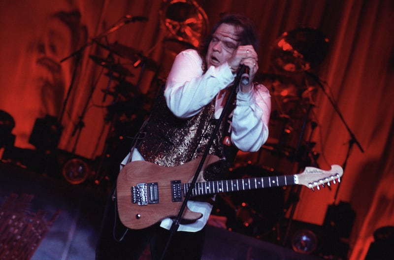 Meat Loaf performing during his Everything Louder Tour in Minneapolis, Minnesota, in July 1994. Getty Images