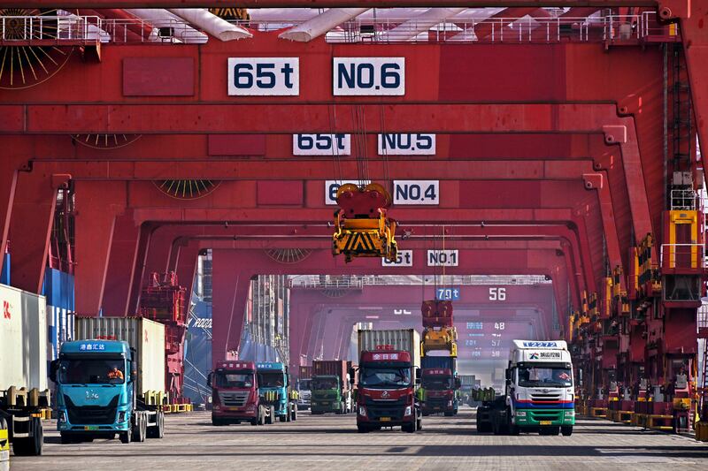 China, the top global crude importer, recorded a rise in exports and imports in April, a rebound from a contraction in the preceding month, indicating growing momentum in the world's second-largest economy. Xinhua via AP