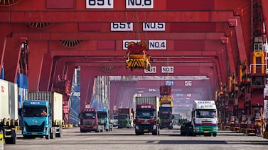 China, the top global crude importer, recorded a rise in exports and imports in April, a rebound from a contraction in the preceding month, indicating growing momentum in the world's second-largest economy. Xinhua via AP