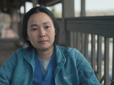Hong Chau put in a stellar performance as a jaded nurse in The Whale. A24 via AP