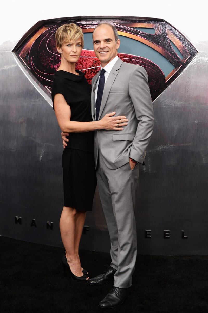 NEW YORK, NY - JUNE 10: (L-R) Actress Robin Wright and Actor Michael Kelly attend the "Man Of Steel" world premiere at Alice Tully Hall at Lincoln Center on June 10, 2013 in New York City.   Andrew H. Walker/Getty Images/AFP== FOR NEWSPAPERS, INTERNET, TELCOS & TELEVISION USE ONLY ==
 *** Local Caption ***  314167-01-09.jpg