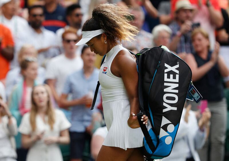 Naomi Osaka has never been beyond the third round at Wimbledon. AFP