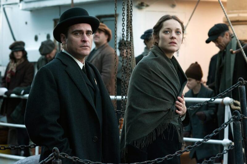 Joaquin Phoenix, left, and Marion Cotillard in a scene from The Immigrant. Anne Joyce, The Weinstein Company / AP photo