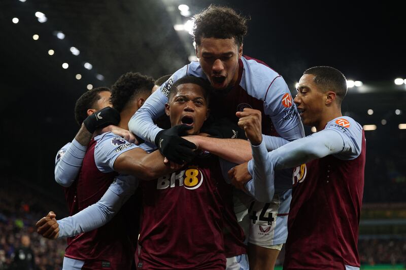 Aston Villa will go top of the Premier League if they beat Sheffield United on Friday. AFP