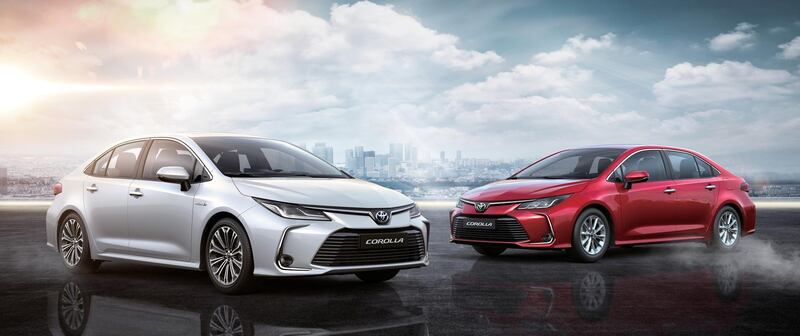 The new Corolla comes in eight distinct colours, not just the obligatory silver and red.