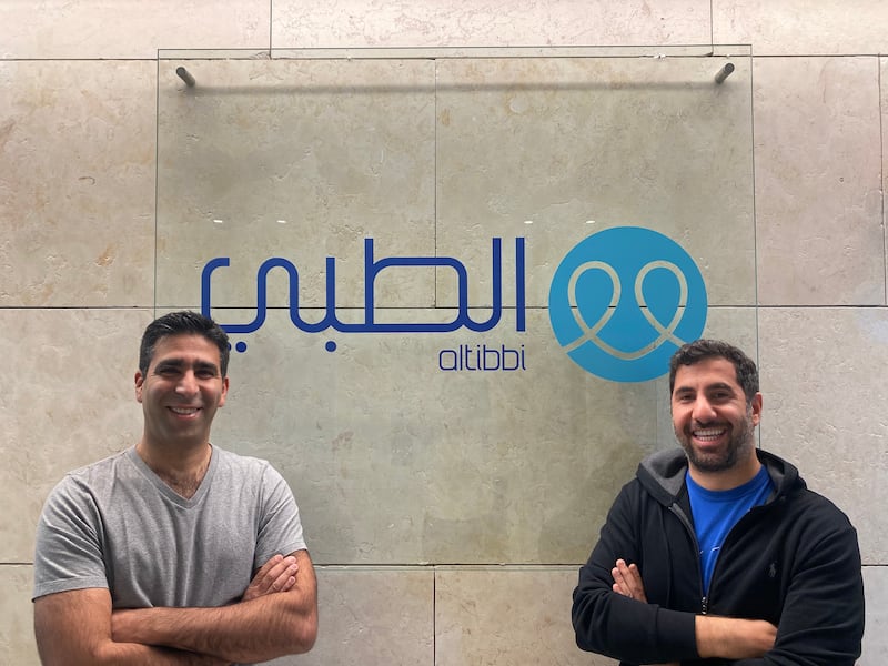 Jalil Allabadi, founder and chief executive (left), and Ayman Sharaiha, co-founder and chief operating officer of Altibbi. Photo: Altibbi