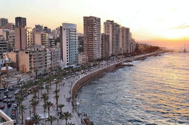 The corniche in Beirut. Lebanon faces its worst financial crisis since 1943. Alamy