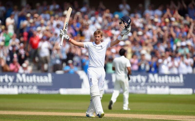 Joe Root of England finished England's first innings with an unbeaten 154 on Day 4 of the first Test against India on Saturday. Stu Forster / Getty Images / July 12, 2014