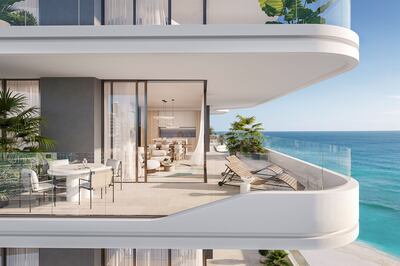 All apartments at the Nikki Beach community are serviced. Photo: Aldar