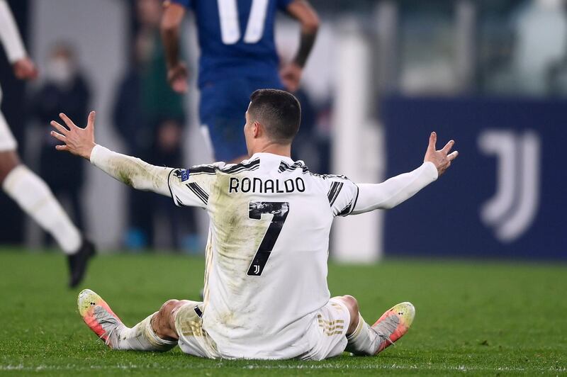 Cristiano Ronaldo had a frustrating night as Juventus were knocked out of the Champions League by Porto. AP