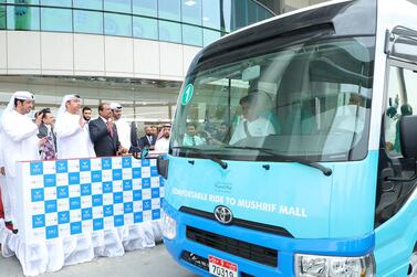 New bus service will transport shoppers to and from Mushrif Mall. Courtesy Department of Transport