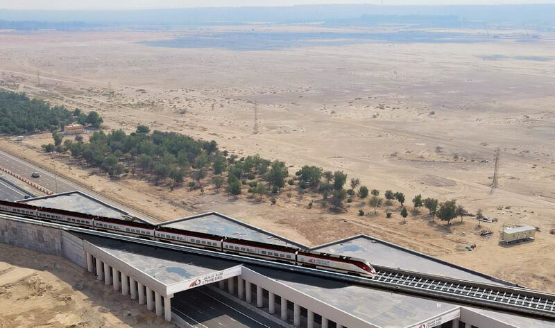 Oman Rail and Etihad Rail signed a deal to link countries by passenger train. Photo: Abu Dhabi Media Office