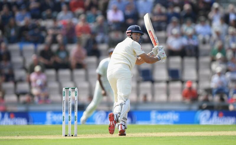 England batsman Alastair Cook picks up some runs during day one of the 4th Specsavers Test Match between England and India at The Ageas Bowl. Getty Images