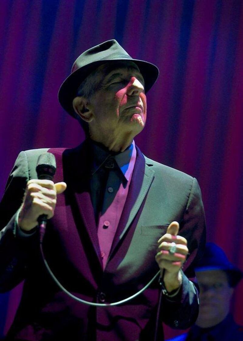 Canadian musician and poet, Leonard Cohen, seen performing at a 2013 concert, has died at the age of 82 on November 10, 2016 in Los Angeles. Paul Bergen / file, EPA