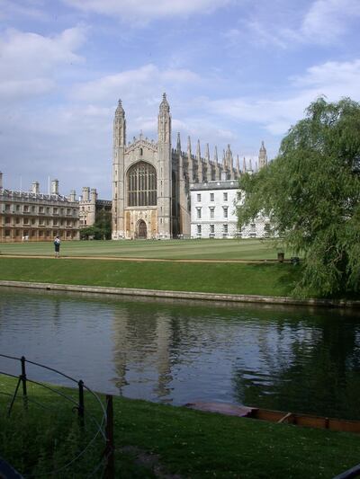 King's College and The Backs, Cambridge. Courtesy www.visitcambridge.org