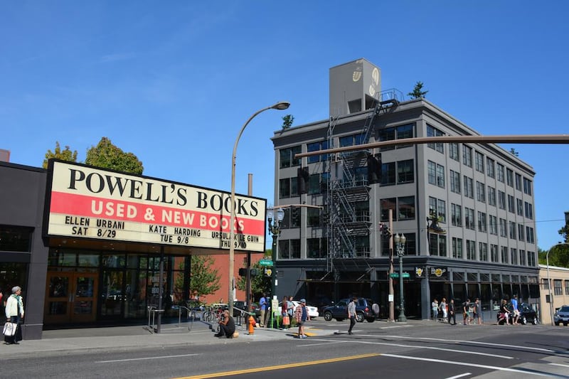Powell’s Books in Portland, Oregon. Photo by Rosemary Behan