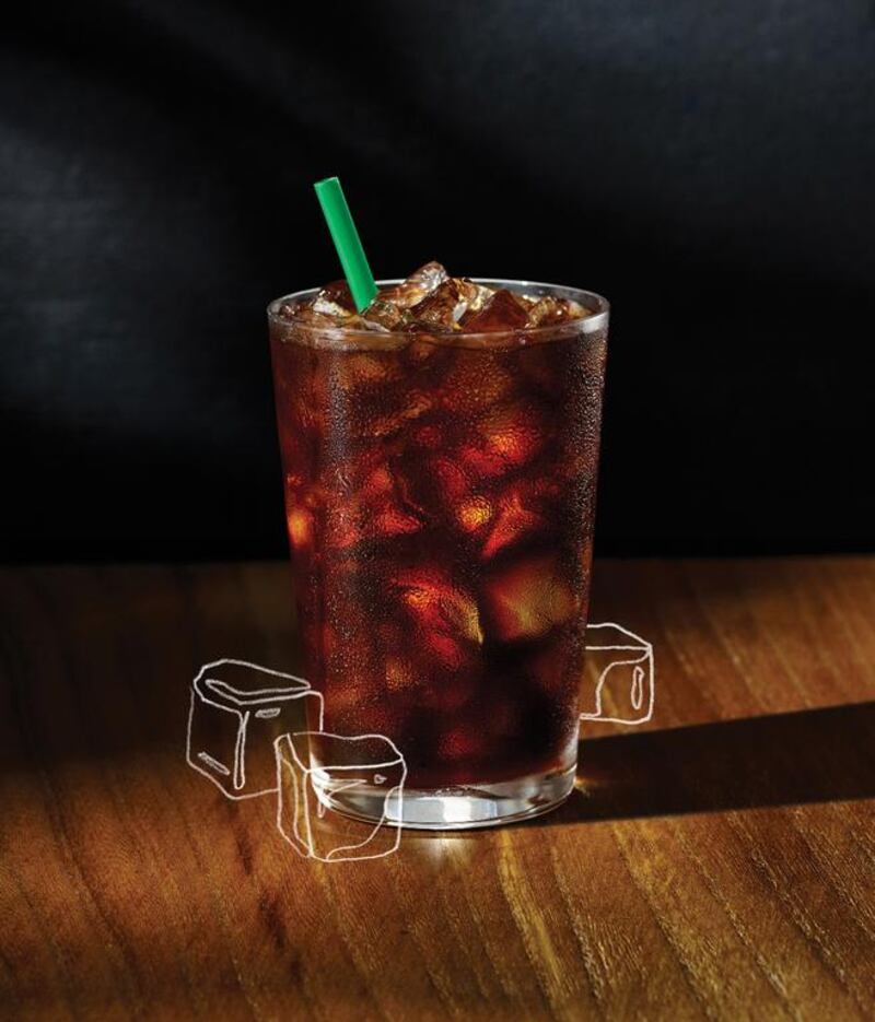 Starbucks now serves cold brewed iced coffee. Courtesy Starbucks
