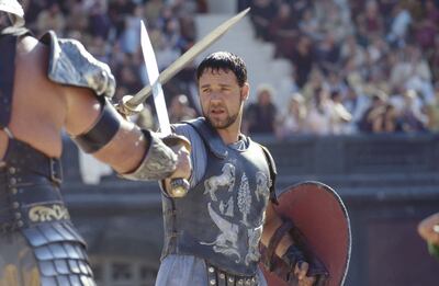 Russell Crowe won't be returning for a second Gladiator, but his character's legacy is expected to play a large part in the sequel. Photo: Dreamworks Pictures