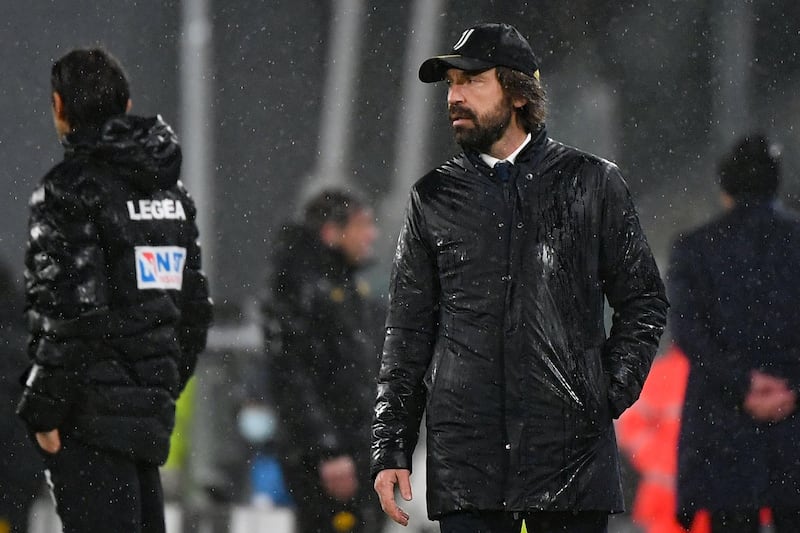 Juventus manager Andrea Pirlo. AFP