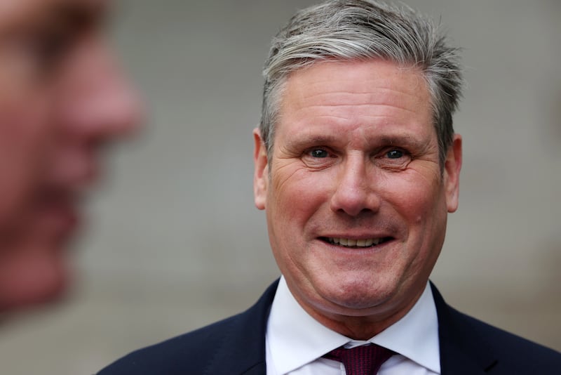 Labour leader Keir Starmer is celebrating a by-election win in Selby and Ainsty. EPA