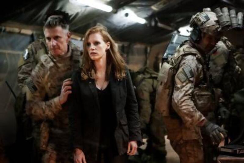 Jessica Chastain in Kathryn Bigelow's Zero Dark Thirty. Snap Stills / Rex Features