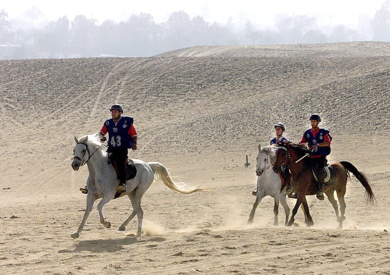 The 100-kilometre endurance race was won by Sheikh Mohammed, now Vice President and Ruler of Dubai.