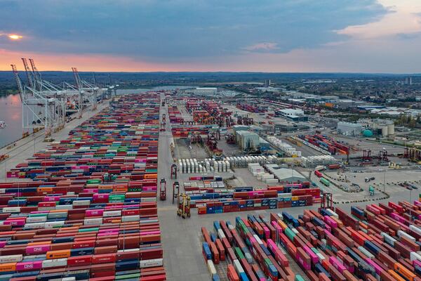 Ports operator DP World handles almost 20 million 20-foot-equivalent containers each quarter worldwide. 