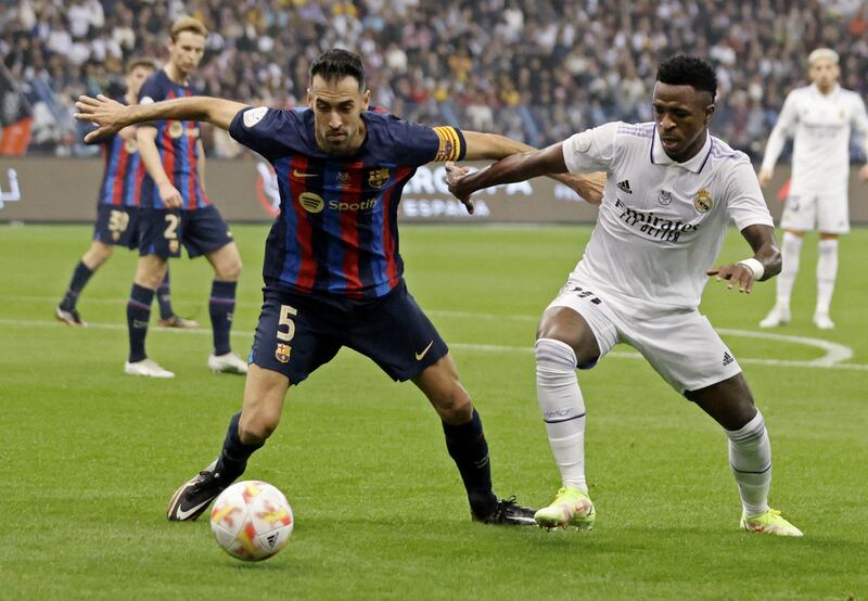 Sergio Busquets 8 - Clever thinking to win the ball from Madrid and put in motion the first goal. Played in Lewandowski for a 54th minute chance. Miles better than any Madrid midfielder as he knocked the ball around them. Reuters