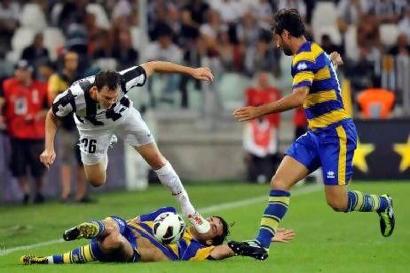 Parma v Juventus on Saturday saw two bad decision despite five officials overseeing the game. Giorgio Perottino / Reuters