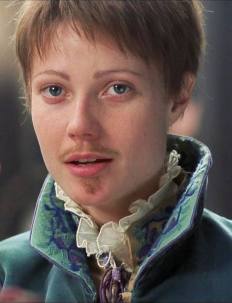 Gwyneth Paltrow used a moustache to pass off as a young man in 'Shakespeare In Love'. Photo: Miramax