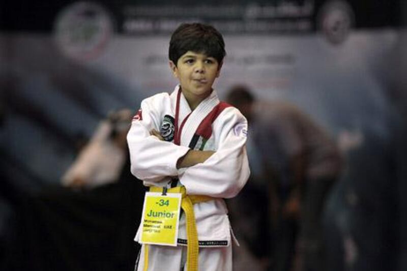 ABU DHABI, UNITED ARAB EMIRATES -   April 12, 2012 -  The World Kids Championship kicked off the start of the World Professional Jiu-Jitsu Championship in Abu Dhabi on Thursday, April 12, 2012 at ADNEC.    ( DELORES JOHNSON / The National )