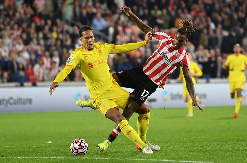 Virgil van Dijk - 5. The Dutchman struggled to come to terms with Toney’s physicality. He looked unusually unsettled by the striker’s presence. Getty Images