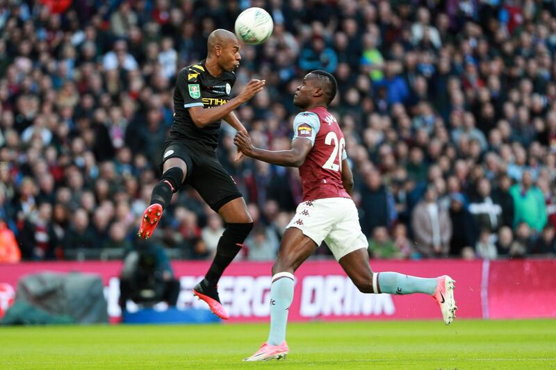 Centre-back: Fernandinho (Manchester City) – The makeshift centre-back was the best player on the pitch as City beat Aston Villa to win his fifth League Cup. AP
