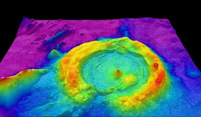 LiDar technology uses drones and laser beams to map the earth's surface. Courtesy NOAA Ocean Exploration & Research