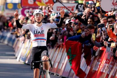 Tadej Pogacar prepared for the Giro d'Italia by winning the Liege Bastogne Liege for his third victory of the season. AP