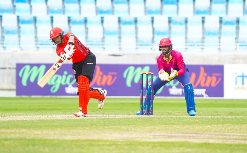 Canada scored 241-6 in a rain-affected Cricket World Cup League 2 match against UAE in Dubai on Tuesday, March 5, 2024. Photo: CWCL2