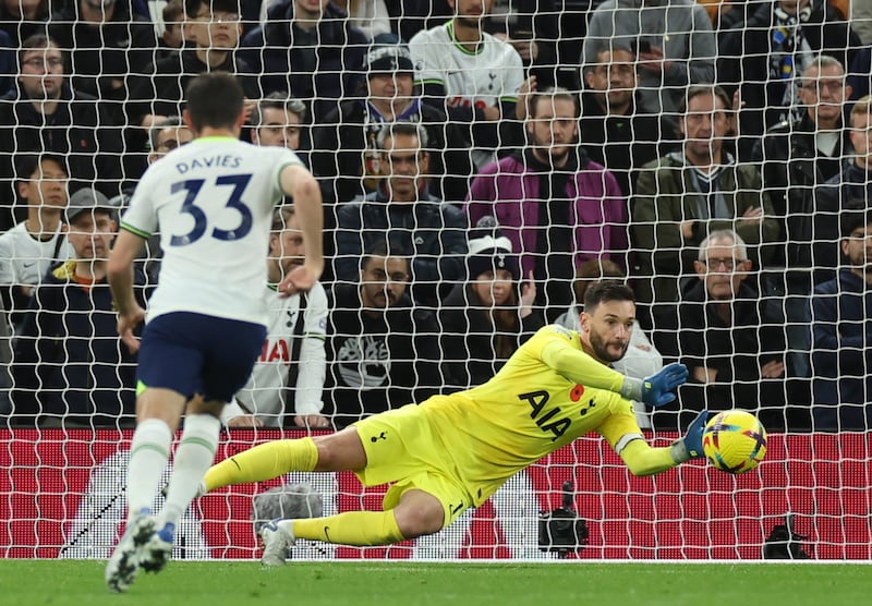 TOTTENHAM RATINGS: Hugo Lloris - 5. The Frenchman had no chance with the first goal but sat down too quickly for the second. He made a save from Nunez and had little to do in the second half. EPA