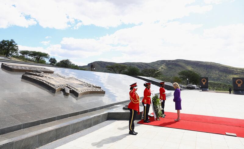 Another view of the wreath-laying ceremony at Heroes’ Acre. Reuters