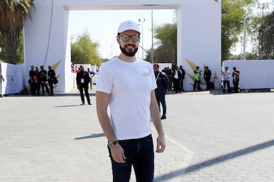 ABU DHABI , UNITED ARAB EMIRATES , February 05 – 2019 :- Marc Howayek after the holy mass at the Zayed Sports City in Abu Dhabi. ( Pawan Singh / The National ) For News. Story by Daniel Sanderson