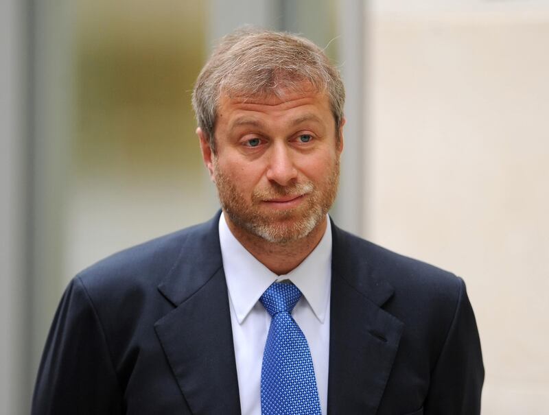 Former Chelsea Football Club owner Roman Abramovich welcomed Britons who had been released from captivity in Ukraine on to a flight out of Russia. PA