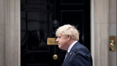 Former British prime minister Boris Johnson is understood to be in talks with Nigel Farage that could lead the Conservative Party to move to the hard right in the event of a general election defeat. EPA