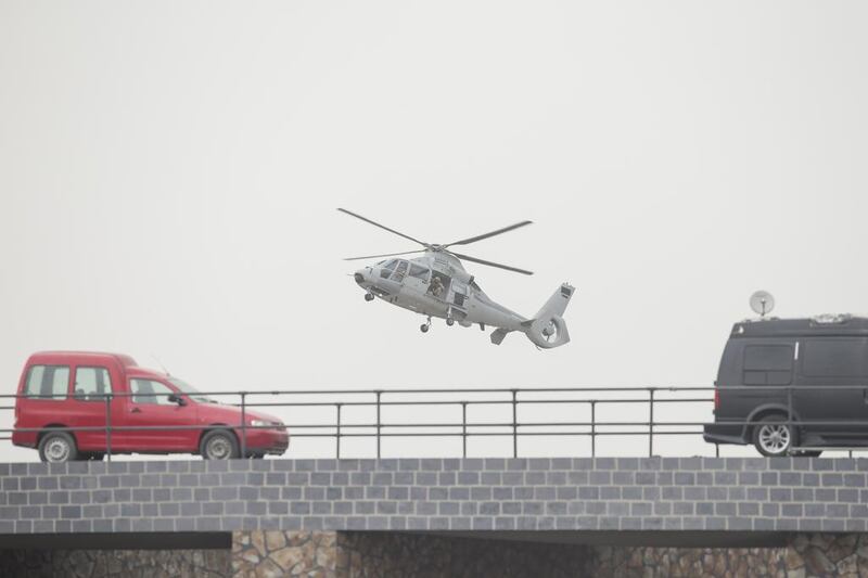 Emirati armed forces show their skills at the opening of Idex in Abu Dhabi. Donald Weber / Crown Prince Court - Abu Dhabi